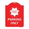 Signmission Highway Patrol Parking W/ Graphic, Red & White Aluminum Architectural Sign, 18" x 24", RW-1824-23906 A-DES-RW-1824-23906 - alternate 1
